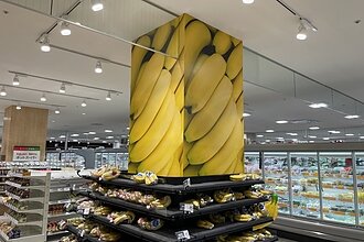 サニー春日店様｜柱面グラフィックのイメージ